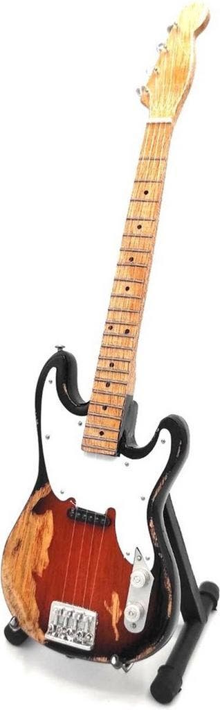Miniatuur replica Fender basgitaar - Sting - The Police, Ophalen of Verzenden, Nieuw, Pop, Beeldje of Miniatuur