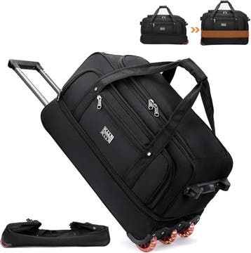 Sporttas met wielen | 75L | Waterafstotend | Laatste Stuk!, Wieltjes, 30 cm of meer, Zwart, Ophalen of Verzenden