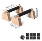 Set van 2 Houten Push-up Bars – Parallettes Antislip, Verzenden, Nieuw
