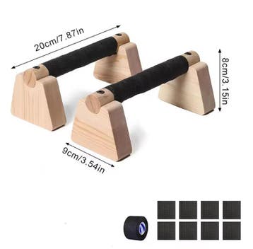 Set van 2 Houten Push-up Bars – Parallettes Antislip, Verzenden, Nieuw