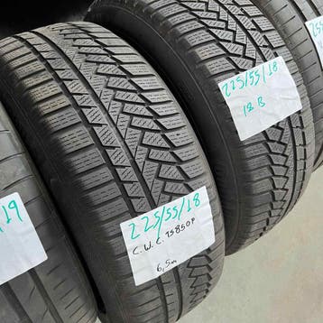 2 x Continental Winter TS850P 225-55-18 18BWinterbanden 6..., 18 inch, Gebruikt, Band(en), Personenwagen
