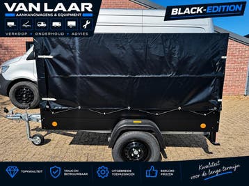 NIEUW Camo of BlackEdition aanhangwagen aanhanger + huif, Auto diversen, Ophalen of Verzenden, Nieuw