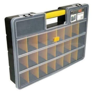 StockBox Kunststof opberg koffer 24 vakken - opbergkoffer, Verzenden, Nieuw