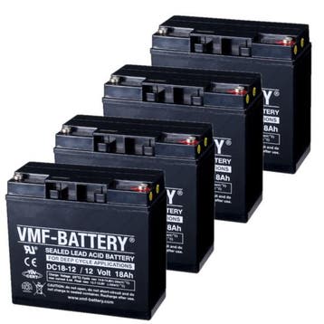 4 Stuks: VMF DC18-12 AGM Deep Cycle Loodaccus, origineel, Verzenden, Nieuw