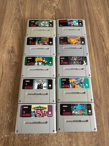 Nintendo - Snes - 10 werkende snes spellen - Videogame -, Nieuw