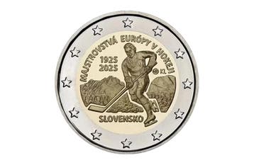 2 euro IJshockey 2025 - Slowakije, Verzenden