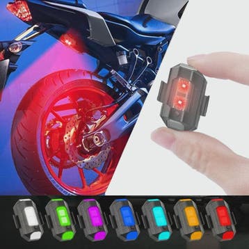 Universeel Mini LED Waarschuwingslicht - 7 Kleuren & 22 Modi, Verzenden, Nieuw