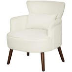 Fauteuil Met Rugleuning, Afgeronde Armleuningen, Gestoffeerd, Verzenden, Nieuw