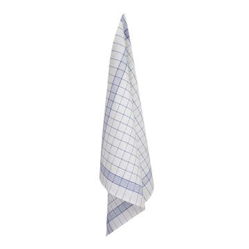 Glasdoeken Blauwe lijnen Half Linnen/Katoen 70x70cm - Treb T, Verzenden, Nieuw, Overige kleuren, Overige typen