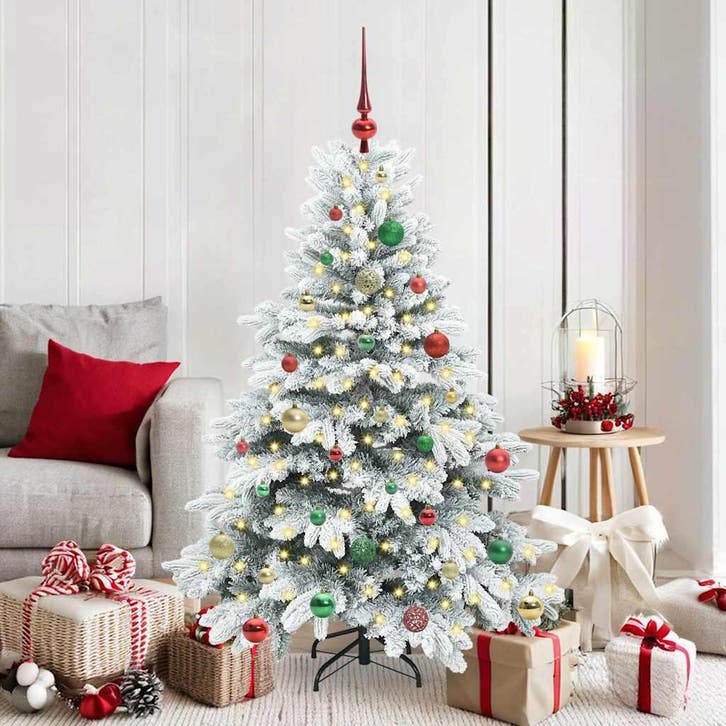 vidaXL Kunstkerstboom met 150 LED met standaard Wit 150 cm, Diversen, Kerst, Nieuw, Verzenden
