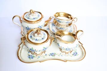 Koffieservies (8) - Porselein, Antiek en Kunst
