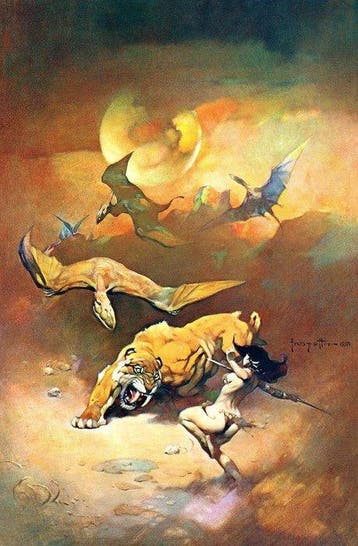 Frazetta, Frank - 1 Fijnkunst Giclée XL - Serie limitee et, Nieuw