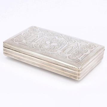 C. van Dam Kooijman (1858) - Tabaksdoos - .833 zilver