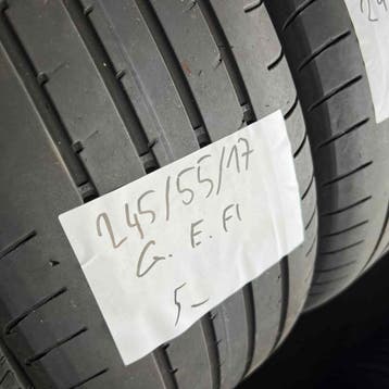 2 x Goodyear Eagle F1 245-55-17 Zomerbanden 5mm, 17 inch, Ophalen of Verzenden, Band(en), Personenwagen