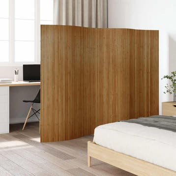vidaXL Kamerscherm breedte 250 cm hoogte 165 cm bamboe bruin, Verzenden, Nieuw