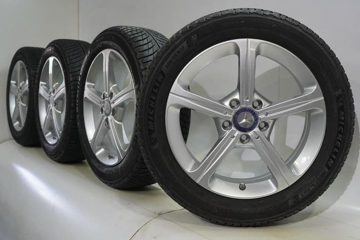 Mercedes A B CLA Klasse W177 C118 W247 17 inch velgen Michel, Auto-onderdelen, Banden en Velgen, Velg(en), Gebruikt, 17 inch, Winterbanden