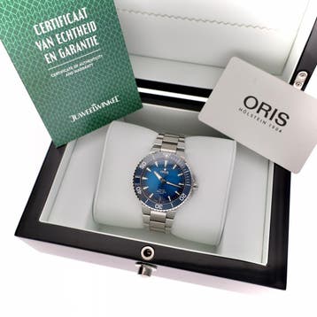 Oris Aquis Date 5-Days Cal. 400; Automatisch Heren Horloge, Overige merken, Polshorloge, Overige materialen, Ophalen of Verzenden