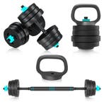 Luxari Dumbells 20 KG - Dumbell / Kettlebell Set, Sport en Fitness, Fitnessmaterialen, Verzenden, Nieuw, Rug, Dumbbell