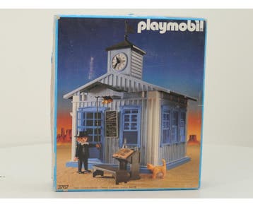 Playmobil 3767 Western school gebouw incompleet OVP #9964, Ophalen of Verzenden, Gebruikt