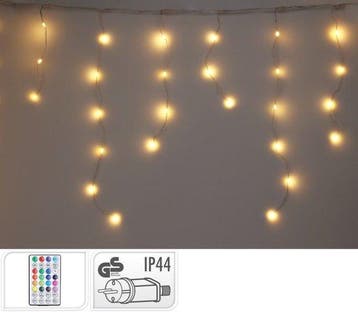 2dekans | Lichtgordijn IJspegel 300 cm - Warm Wit - LED, Ophalen of Verzenden, Zo goed als nieuw