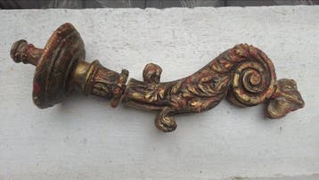 Kandelaar - Hout - Lichtarm van hout d