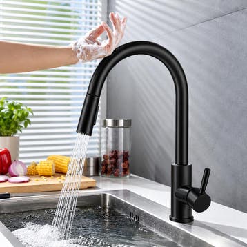 Sensor Keukenkraan met uittrekbare douchekop – warm & koud, Verzenden, Nieuw