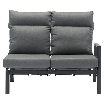 Caribbean verstelbare hoek loungeset 5 delig aluminium, Ophalen of Verzenden, Nieuw, Aluminium