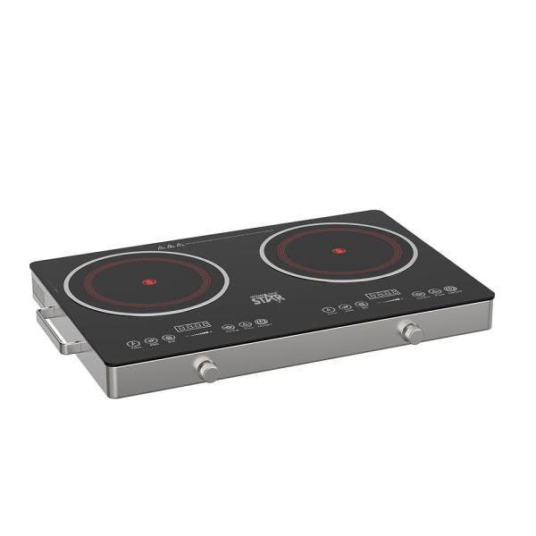 Winning Star ST-9676 Dubbele Keramische Kookplaat – 59 cm, Witgoed en Apparatuur, Kookplaten, Nieuw, Ophalen of Verzenden