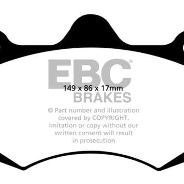 EBC 05-08 Morgan Aero 8 4.4 Redstuff Front Brake Pads, Ophalen of Verzenden, Nieuw