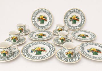 Villeroy & Boch - Koffie- en theeservies (18) - Basket -