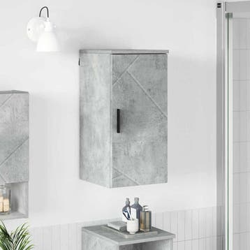 vidaXL Badkamer Kast Wandgemonteerd Beton Grijs 30 x 31,5 x, Verzenden, Nieuw
