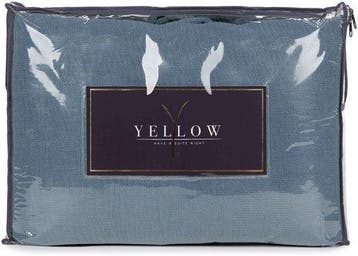 2dekans | Gele ICA bedsprei - Pacific Blue - 180 x 260 cm, Ophalen of Verzenden, Zo goed als nieuw, Blauw