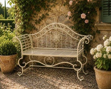 Romantic Courting Garden Bench - Bank - Metaal