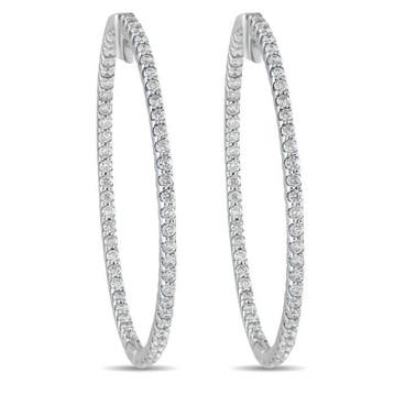 Oorbellen - 14 karaat 14k witgouden 1,77 ct diamant, Nieuw