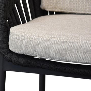 Diamond dining tuinstoel zwart rope, Tuin en Terras, Tuinstoelen, Ophalen of Verzenden, Nieuw
