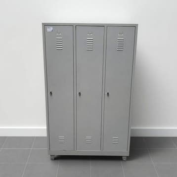 3-deurs Ekwo kledinglocker - 190x120x50 cm (extra breed), Ophalen of Verzenden, Nieuw