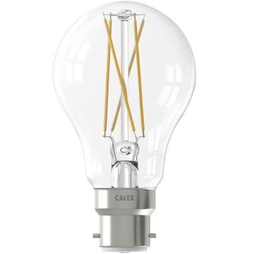 Calex Peer Slimme LED Lamp - Helder - B22 - Filament - A60, Nieuw