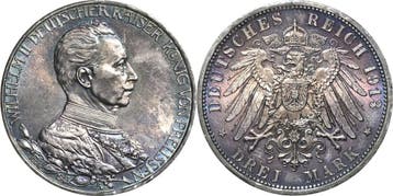 3 Mark 1913 Pruisen Wilhelm Ii 1888-1918, Verzenden
