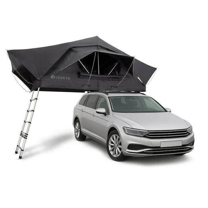 Daktent Lago - 2-personen - Incl. Matras - Zwart - 140x240 c, Caravans en Kamperen, Tenten, Nieuw, Verzenden