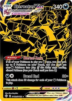 Eternatus vmax sv122/sv122 shining fates, Ophalen of Verzenden, Nieuw, Losse kaart, Foil
