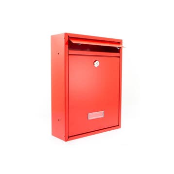 G2 Trent wandbrievenbus staal - rood, Verzenden, Nieuw