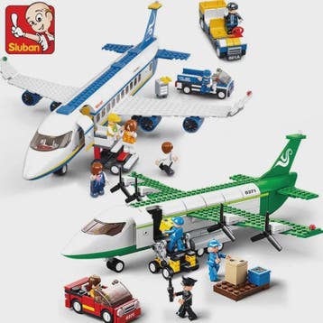 Bouwstenen Vliegtuig Set: Vrachtvliegtuig & Luchtambulance -, Verzenden, Nieuw