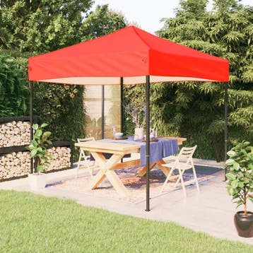 vidaXL Partytent inklapbaar 3x3 m rood, Verzenden, Nieuw, Partytent