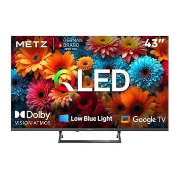 43 Inch 4K QLED Smart TV met Dolby Atmos en Google TV, Verzenden, Nieuw