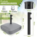 Parasolvoet - Verrijdbaar - Vulbaar - Met wieltjes - Grijs -, Tuin en Terras, Parasols, Verzenden, Zo goed als nieuw