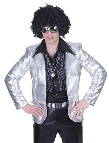 Disco colbert zilver man, Ophalen of Verzenden, Nieuw