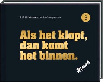 MWAH cadeauboek Als het klop, Boeken, Verzenden, Gelezen