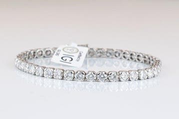 Zonder minimumprijs - Armband - 14 karaat Witgoud - 8.30ct., Nieuw