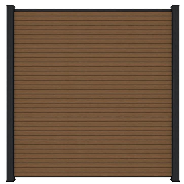 Composiet Scherm Triple 180 x 180 cm Teak, Tuin en Terras, Schuttingen
