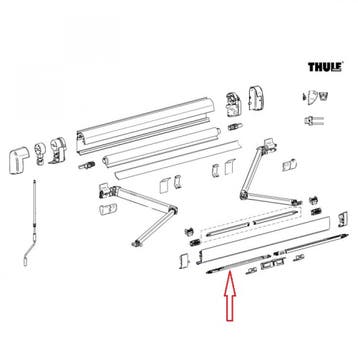 Thule Support Arm 5200 2.60 XL, Ophalen of Verzenden, Nieuw, Thule